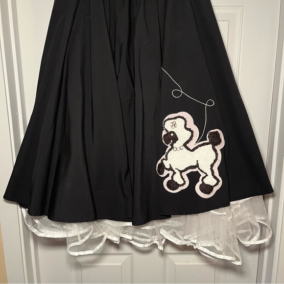 VINTAGE Poodle Skirt Women’s Medium Cruisin USA 90s Pin Up Style 50s 60s Retro - Picture 4 of 9